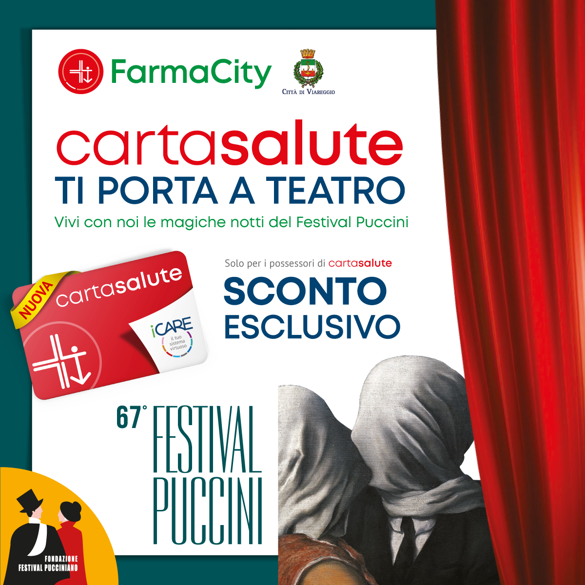 Sconto per i biglietti del Festival Puccinano con CartaSalute