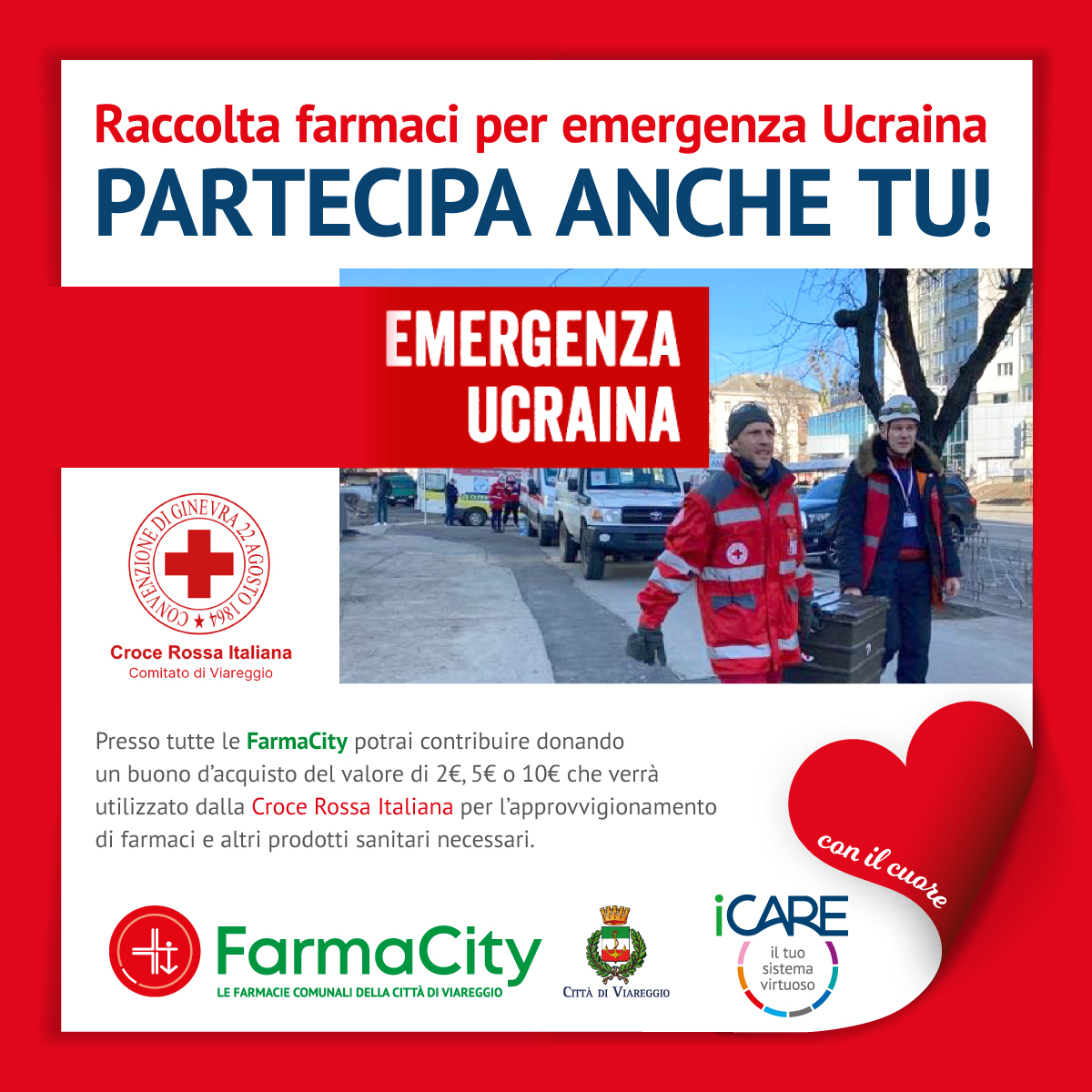 Raccolta farmaci per emergenza Ucraina