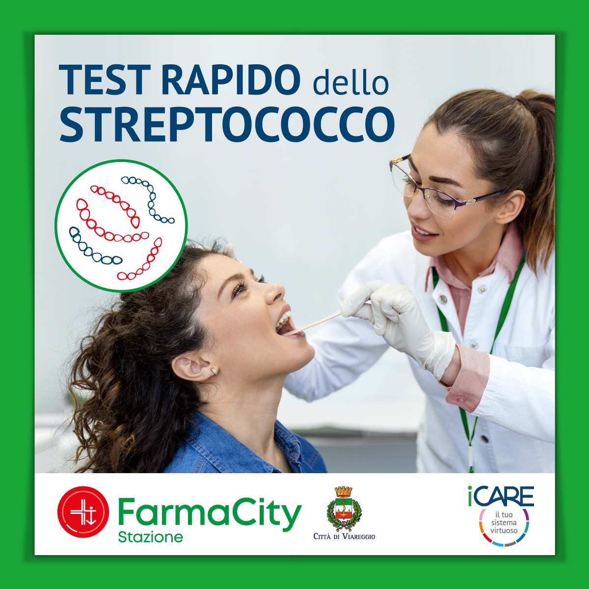 Test rapido dello Streptococco in FarmaCity