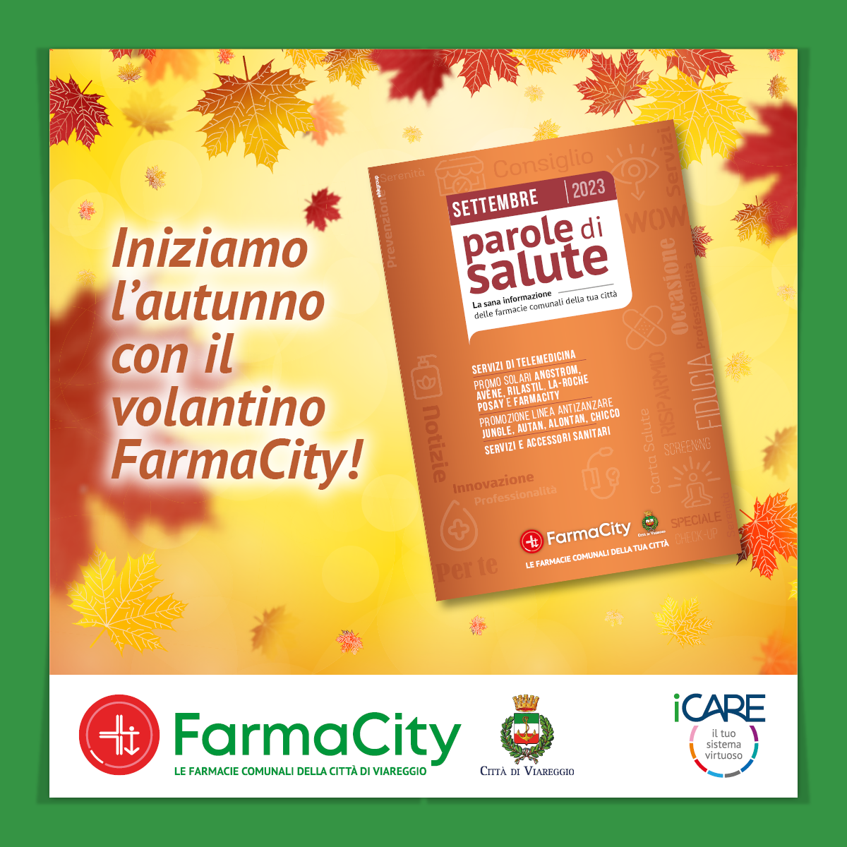 Inizia l’autunno con il magazine Parole di Salute di Settembre!