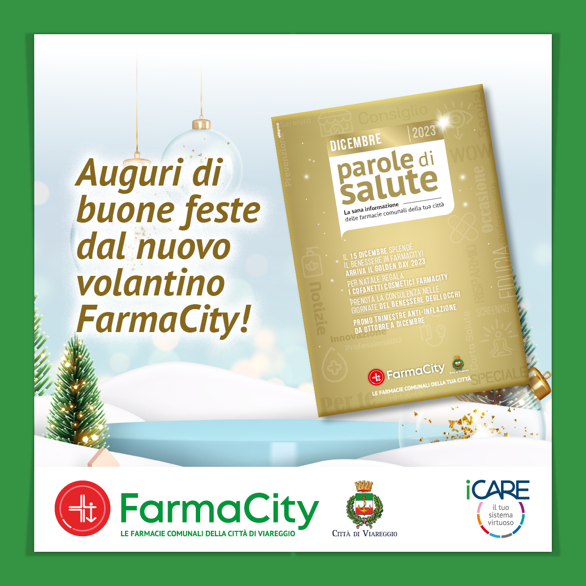 Auguri di Buona Feste… con il magazine Parole di Salute di dicembre!