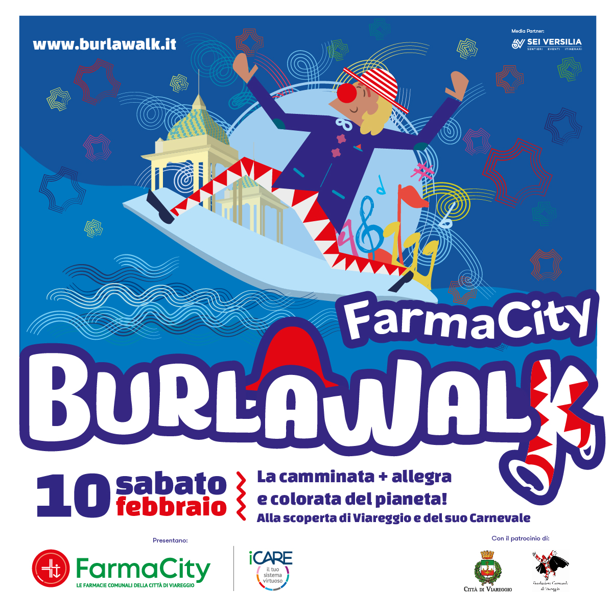 FarmaCity BurlaWalk: alla scoperta di Viareggio e del suo Carnevale!