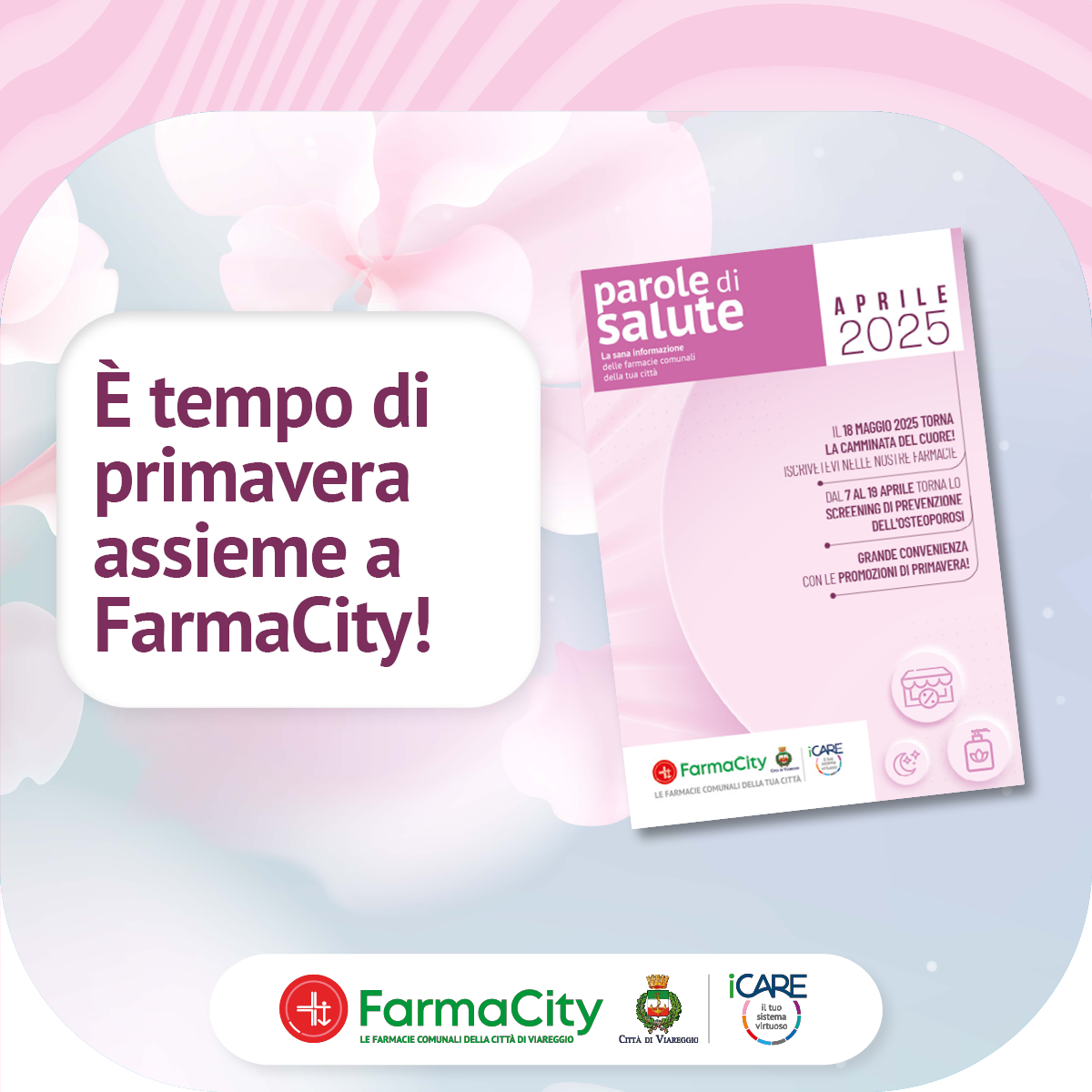 Continua la primavera con FarmaCity Parole di Salute di Aprile!