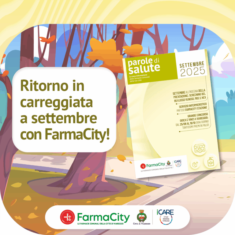 Con FarmaCity Parole di Salute di Settembre, il ritorno è di benessere!